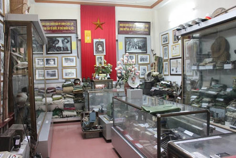 Một góc bảo tàng kỷ vật chiến tranh của ông Lưu. Ảnh: Văn Định.