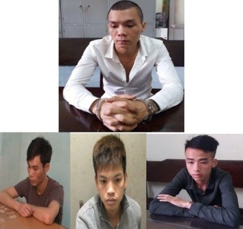  Linh "trọc" (ảnh trên) cùng đàn em gây ra vụ án mạng kinh hoàng hôm 6/4 tại Nam Định.