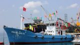 Nam Định: Bàn giao tàu đánh cá vỏ thép thứ ba cho ngư dân