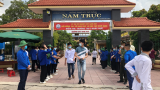 Hình ảnh ngày đầu tiên Kỳ thi tốt nghiệp THPT của học sinh Tại Địa Điểm Nam Trực – Nam Định