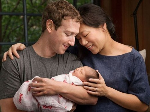 Mark Zuckerberg và vợ Priscilla Chan Zuckerberg vui mừng chào đón con gái đầu lòng vào hôm qua 1/12. Ảnh: USA Today 
