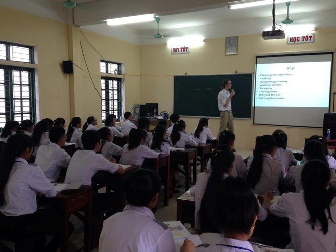 Nam Định sử dụng giáo viên nước ngoài dạy tiếng Anh