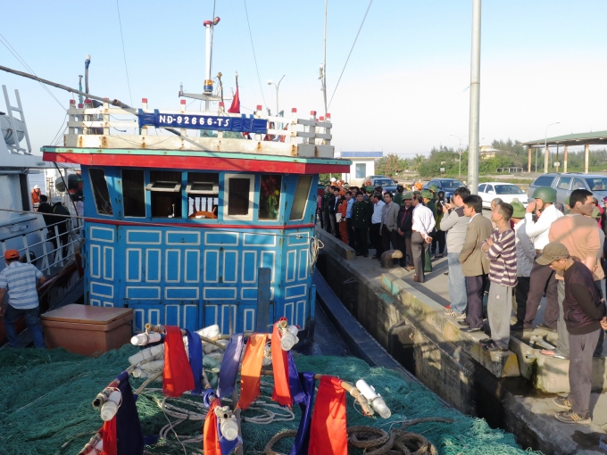Nam Định: 6 thuyền viên được cứu sau 2 ngày lênh đênh