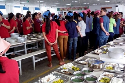 Nam Định: Công nhân phát hoảng vì phát hiện cơm có dòi