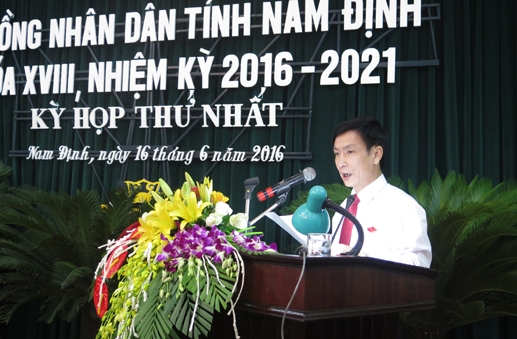 Ông Phạm Đình Nghị được tái cử chức danh Chủ tịch UBND tỉnh. 