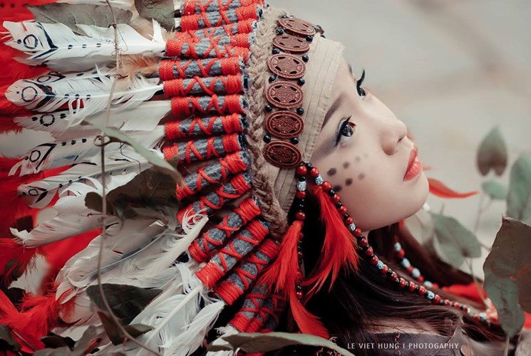 Nam Định: Chùm ảnh nữ thổ dân phiên bản nhí tạo sức hút lớn