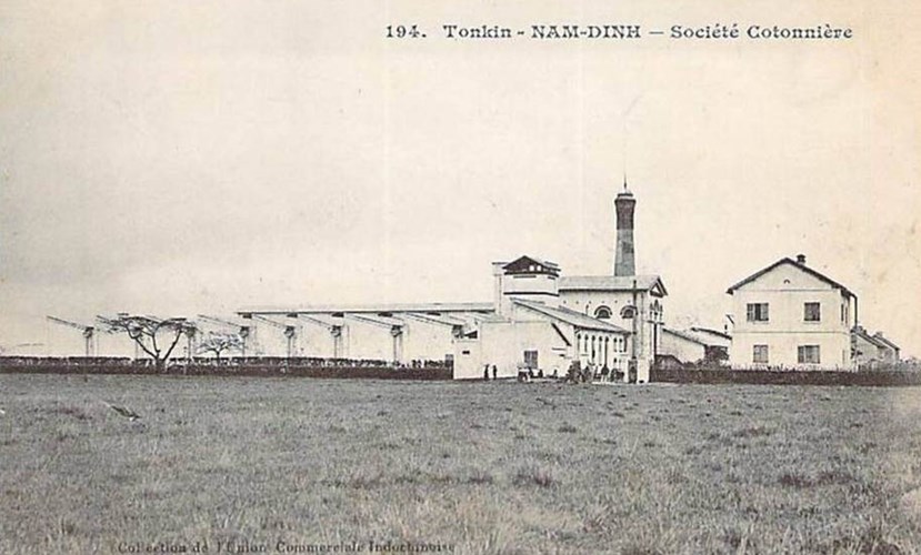 Khu nhà máy của công ty Sợi bông (nhà máy dệt) Nam Định đầu thế kỷ 20.