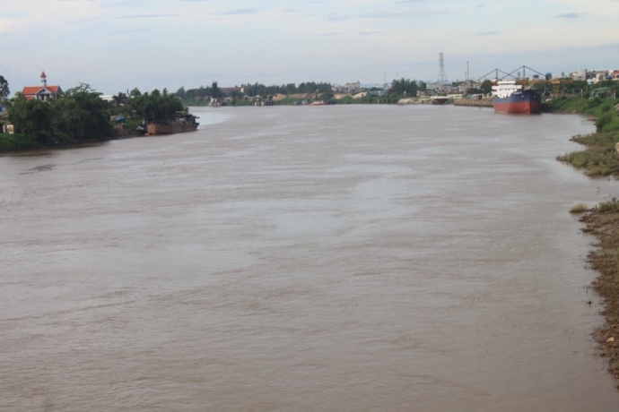 Khúc sông Đáy chảy qua địa phận huyện Ý Yên, tỉnh Nam Định 