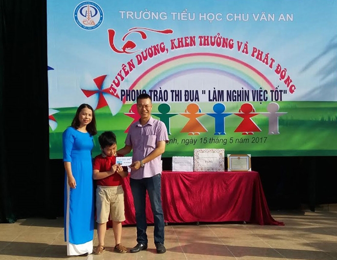 Học sinh lớp 4 tại Nam Định trả lại 50 triệu đồng nhặt được