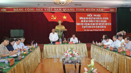 Phó Thủ tướng Trương Hòa Bình làm việc tại tỉnh Nam Định