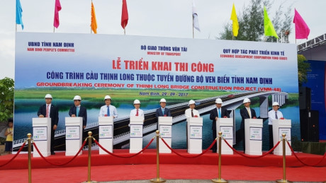 Khởi công xây dựng cầu Thịnh Long Nam Định