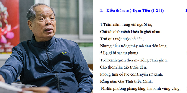 PGS Bùi Hiền lại trình làng Truyện Kiều bằng chữ “Tiếw Việt” cải tiến