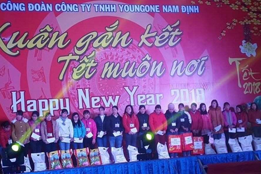 Nam Định: Nhiều công đoàn cơ sở Cty tổ chức Tết Sum vầy cho người lao động