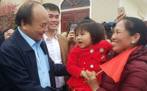 Nam Định: Thủ tướng về thăm và chúc tết nhân dân huyện Xuân Trường
