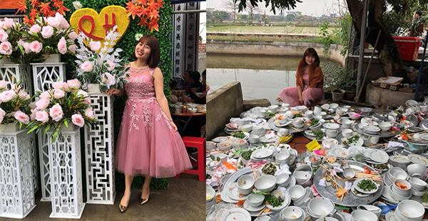 Nam Định: Sự thật bức ảnh nàng dâu ngồi cạnh ‘núi’ bát đĩa bẩn khiến dân mạng tranh cãi