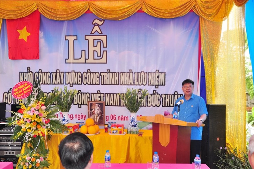 Nam Định: Khởi công xây dựng Nhà Lưu niệm đồng chí Nguyễn Đức Thuận