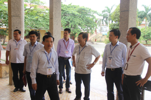 Kiểm tra công tác tổ chức thi THPT quốc gia tại Nam Định