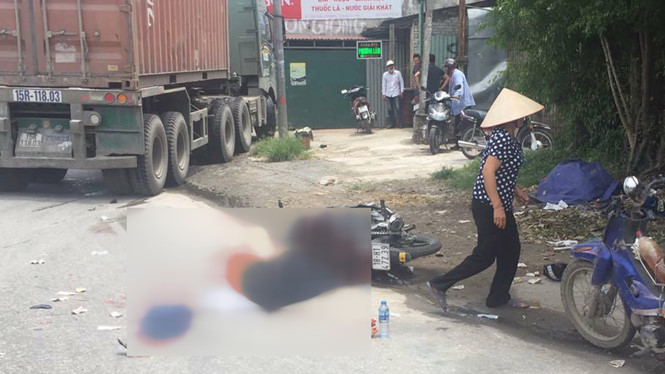 Ngã ra đường, nam thanh niên Nam Định bị xe tải cán tử vong