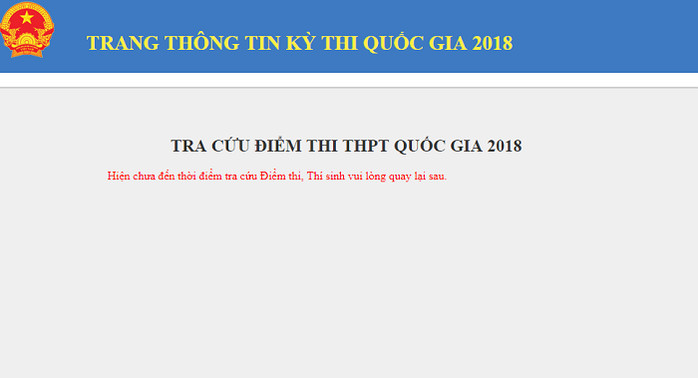 Tra cứu điểm thi THPT Quốc gia 2018 tại Nam Định chính xác nhất