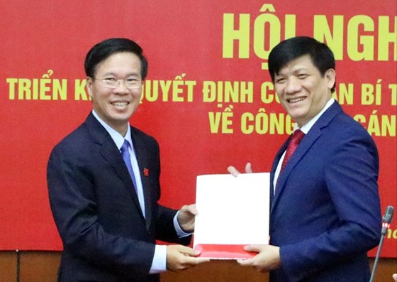 Thứ trưởng Bộ Y tế Nguyễn Thanh Long giữ chức Phó Trưởng Ban Tuyên giáo Trung ương