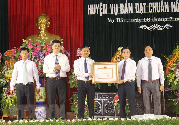 Huyện Vụ Bản của tỉnh Nam Định đạt chuẩn nông thôn mới