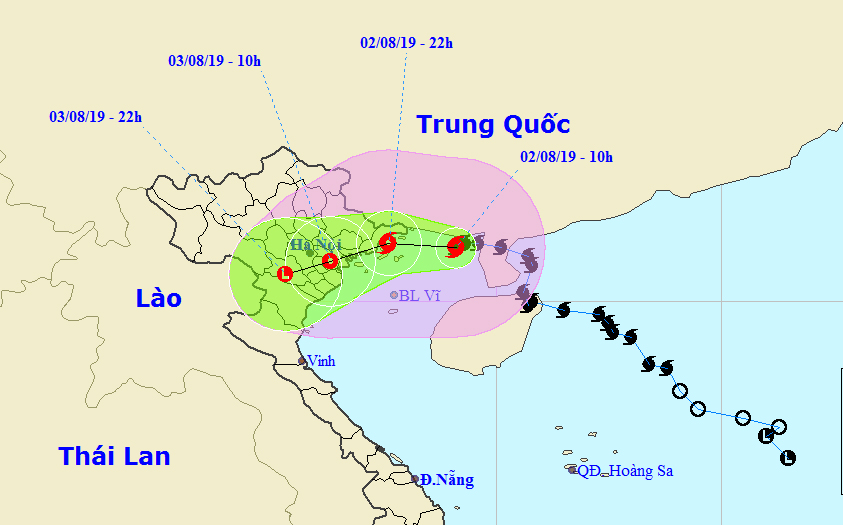Tối nay bão số 3 giật cấp 12 đổ bộ Quảng Ninh – Nam Định, toàn miền Bắc mưa rất to