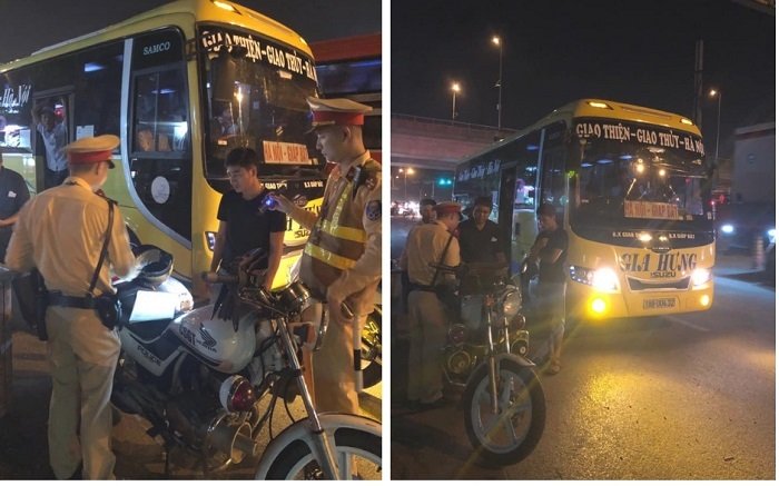 Từ tin nhắn Facebook, CSGT chặn bắt nhà xe Nam Định nhồi nhét khách