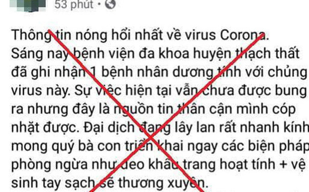 Đăng thông tin thất thiệt về dịch Corona trên Facebook, nam thanh niên bị công an triệu tập