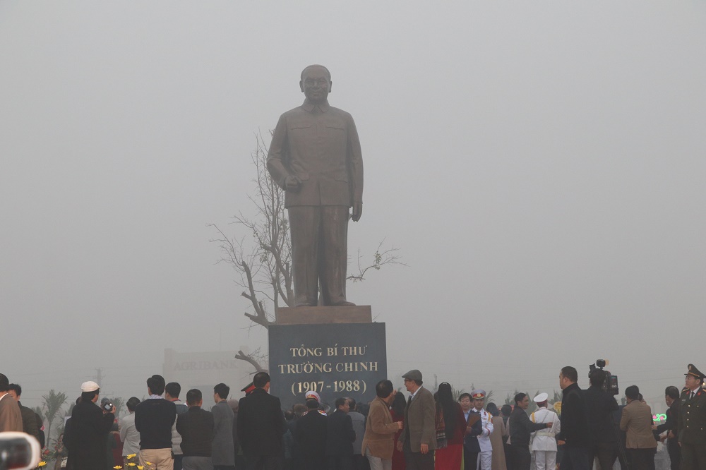 Nam Định: Dựng lại tượng đài cố Tổng Bí thư Trường Chinh