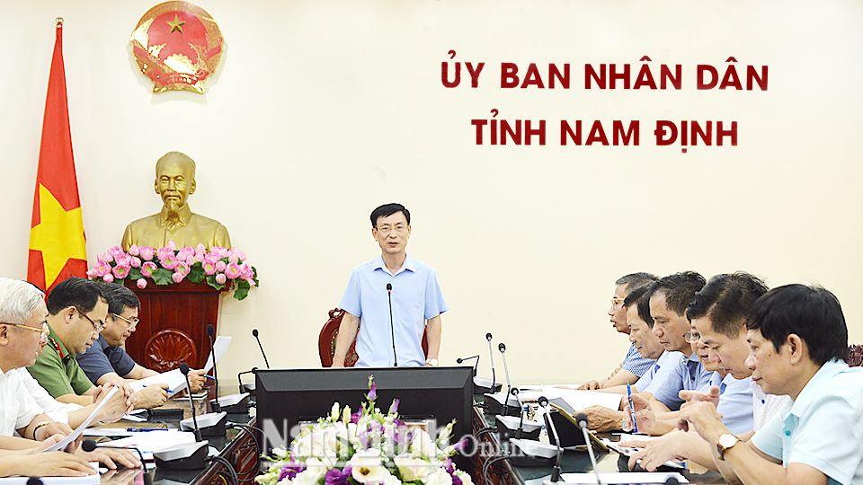 UBND tỉnh Nam Định chỉ đạo tiếp tục thực hiện nghiêm các biện pháp phòng, chống dịch bệnh COVID-19