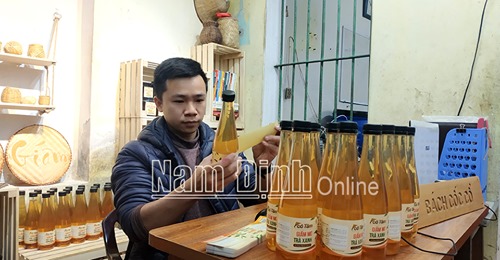 Chàng trai Nam Định với khát vọng đưa sản phẩm giấm mơ trà xanh vươn xa