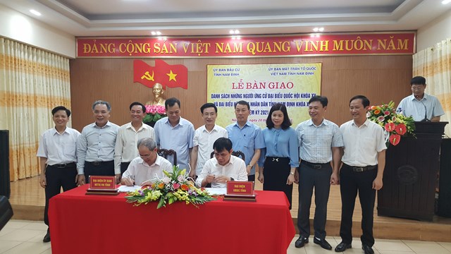 Ba người được Trung ương giới thiệu ứng cử ĐBQH tại tỉnh Nam Định là ai?