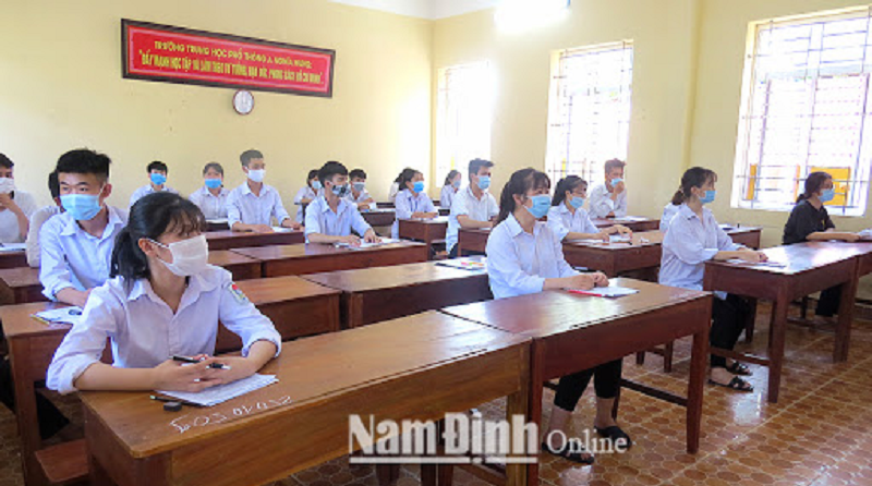 Nam Định: Bảo đảm an toàn, nghiêm túc kỳ thi tuyển sinh vào lớp 10 THPT khôɴɢ chuyên năm học 2021-2022
