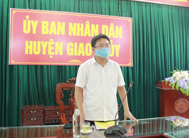Nam Định : UBND huyện Giao Thủy triển khai các biện pháp phòng, chống dịch Covid -19.