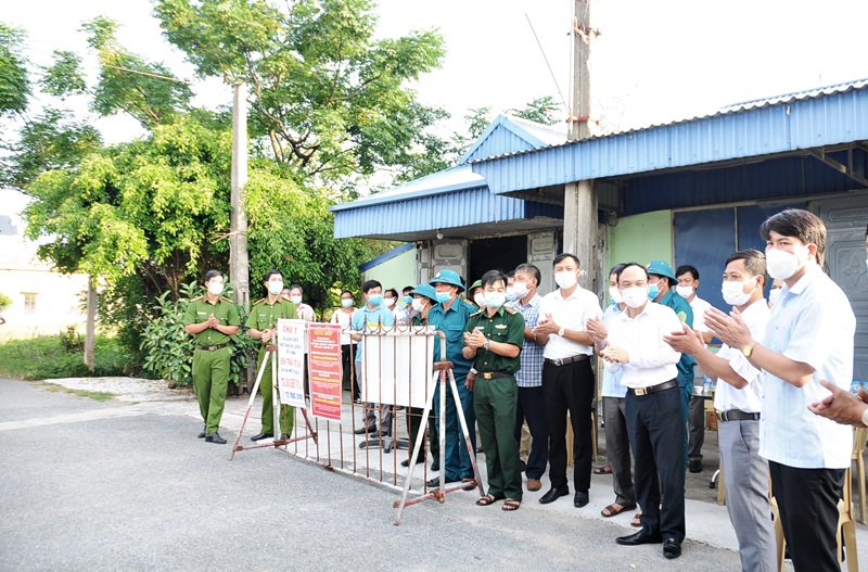 Nam Định : Huyện Giao Thủy gỡ bỏ phong tỏa xóm 19 xã Giao An