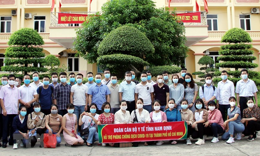 Đoàn y, bác sỹ của Hải Phòng và Nam Định hỗ trợ TP.HCM chống dịch