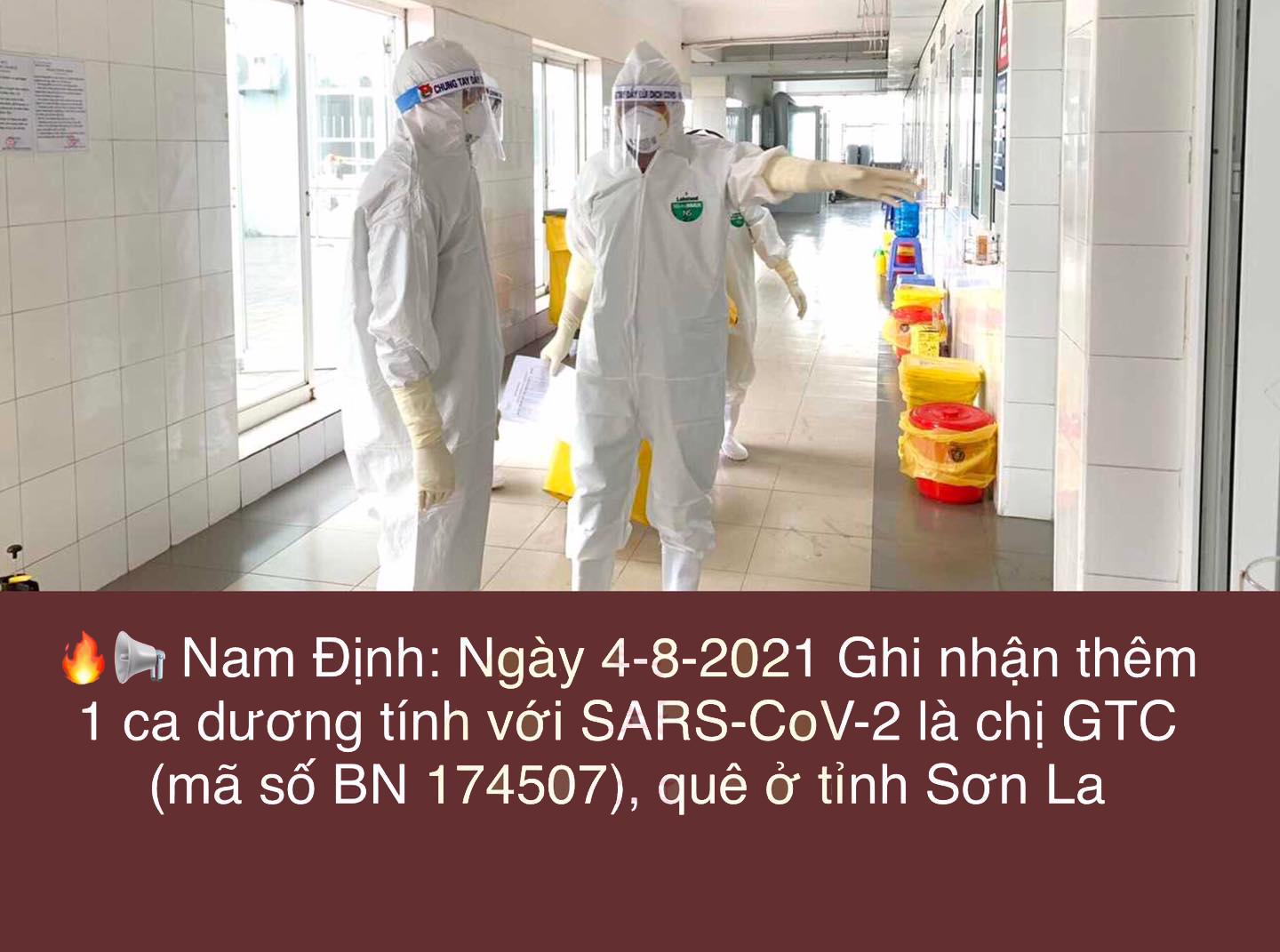 Nam Định : Ghi nhận thêm 1 ca dương tính với SARS-CoV-2
