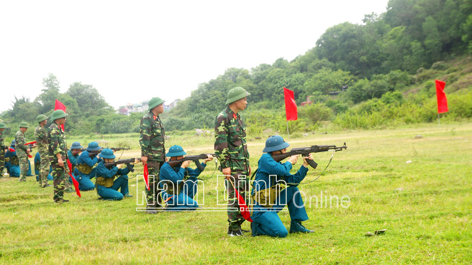 Nam Định : Lực lượng vũ trang tỉnh thi đua “huấn luyện giỏi, kỷ luật nghiêm”