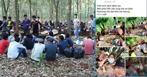 21 thanh niên vào rừng nhậu rồi khoe trên Facebook, bị phạt 210 triệu đồng