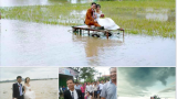 Bộ ảnh cưới chụp trên nóc nhà và những Đám cưới ’em gái mưa’ trong đợt lũ lịch sử
