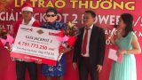 Trúng jackpot “khủng” nhờ ngày sinh của… nhân viên bán vé Vietlott Trúng jackpot “khủng” nhờ ngày sinh của… nhân viên bán vé Vietlott