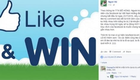 Loạn tin đồn ‘Facebook hủy kết bạn nếu không Like’