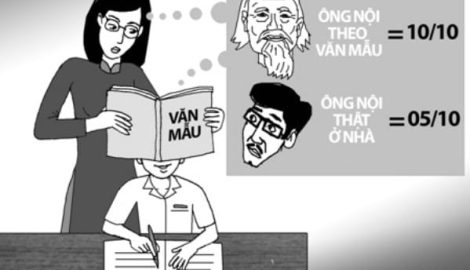 Bài văn bà ngoại đi xe máy và chuyện giáo dục khuôn mẫu