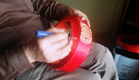 Nam Trực: Làng nghề khăn xếp độc nhất vào vụ Tết