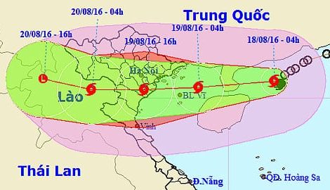 Sáng mai (19-8), bão số 3 giật cấp 10-11 sẽ đi vào đất liền nước ta