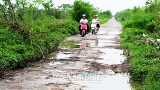Đê hữu Hồng qua địa bàn huyện Mỹ Lộc hư hỏng trầm trọng