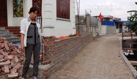 Chuyện lạ ở Nam Định: Xây tường bao trên đất nhà… bị lập biên bản