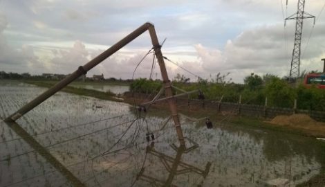Cột điện đổ ở Trực Ninh (Nam Định): Chưa thấy ai chịu trách nhiệm