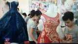Người dân vùng ven biển Nam Định làm giàu từ nghề may áo cưới