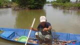 Câu cua ở Vườn Quốc gia Xuân Thủy